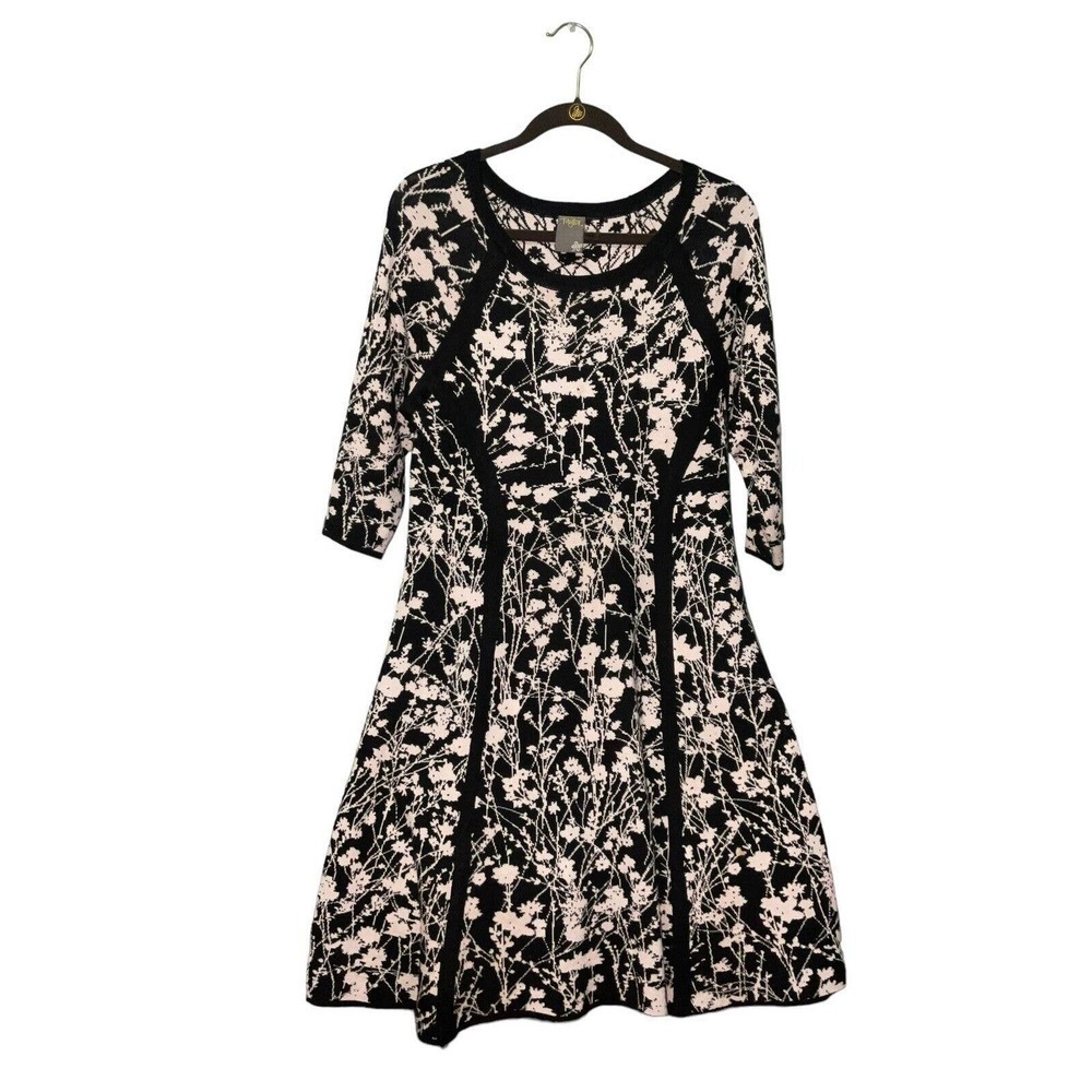 TAYLOR’S Woman’s Printed 3/4-Sleeve Sweater Dress Dress XL